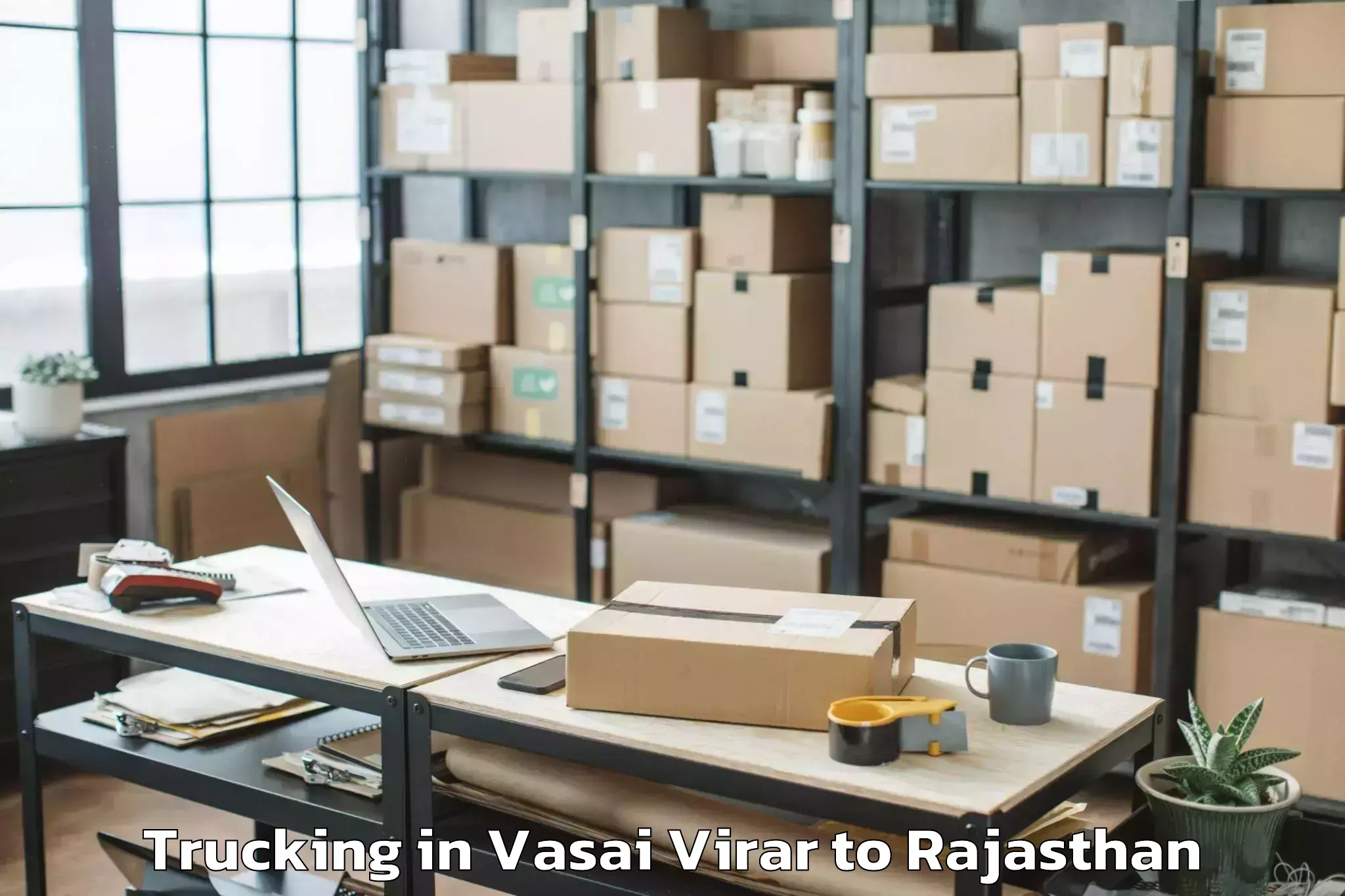 Efficient Vasai Virar to Lalsot Trucking